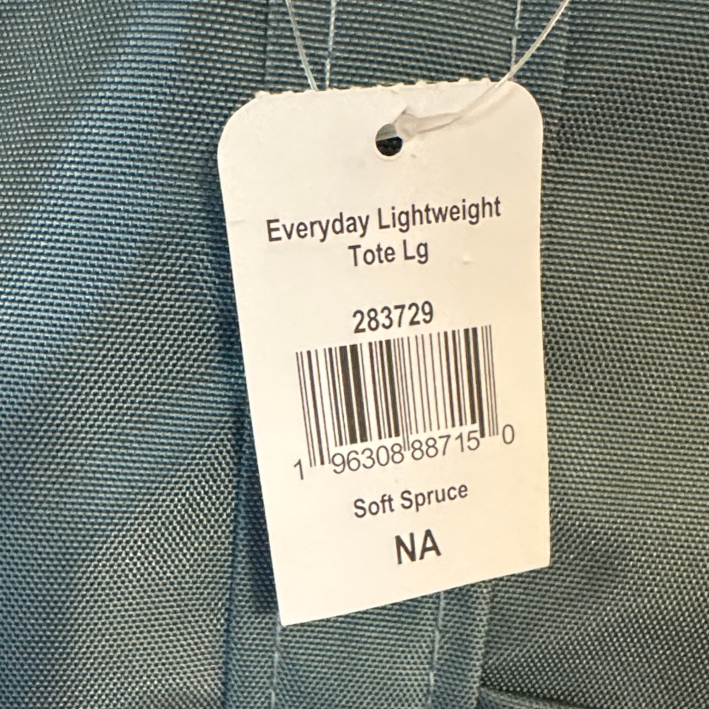 L.L.Bean Soft Spruce Large Lightweight Tote Bag - Picture 9 of 9